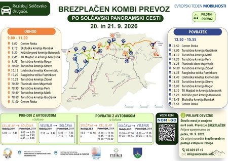 Brezplačen kombi prevoz po SPC
